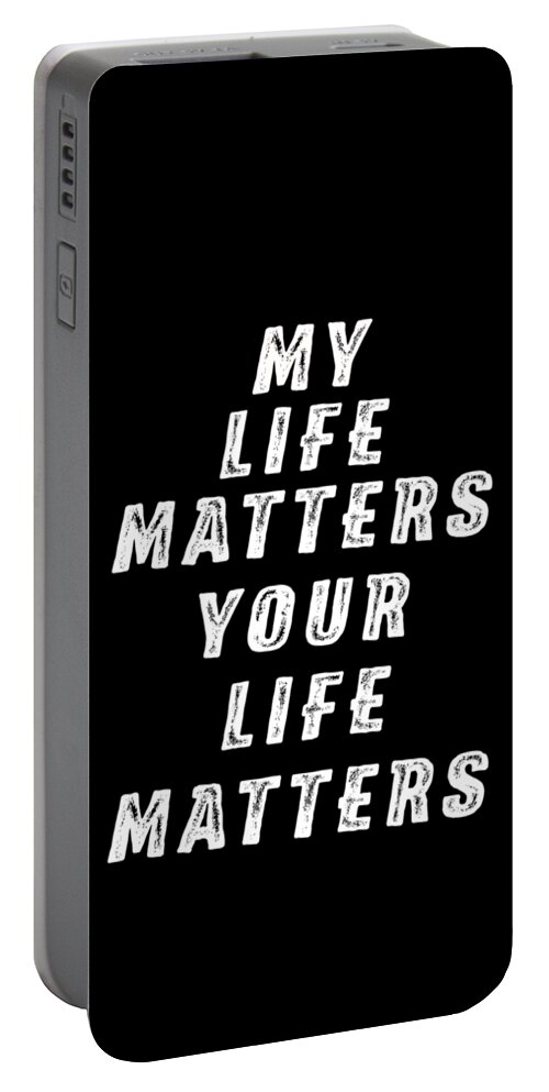 Life Portable Battery Charger featuring the digital art Life Matters #1 by Judy Hall-Folde