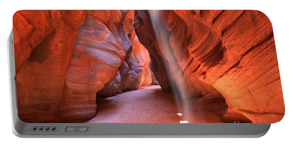 Buckskin Gulch Portable Battery Charger featuring the photograph Lighting The Way #2 by Adam Jewell