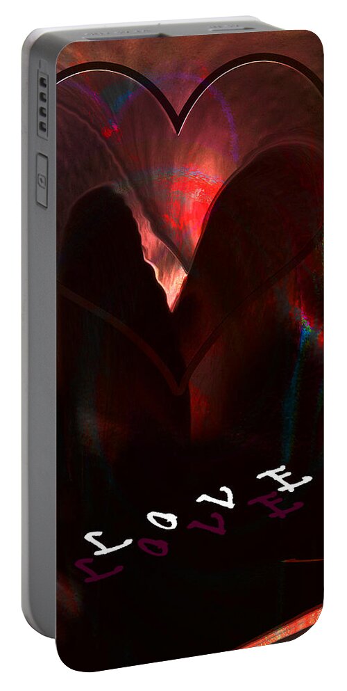 Surrealism Portable Battery Charger featuring the digital art Love by Gerlinde Keating - Galleria GK Keating Associates Inc