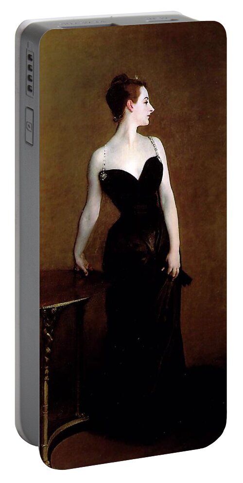 John Singer Sargent Portable Battery Charger featuring the painting Madame X #4 by John Singer Sargent
