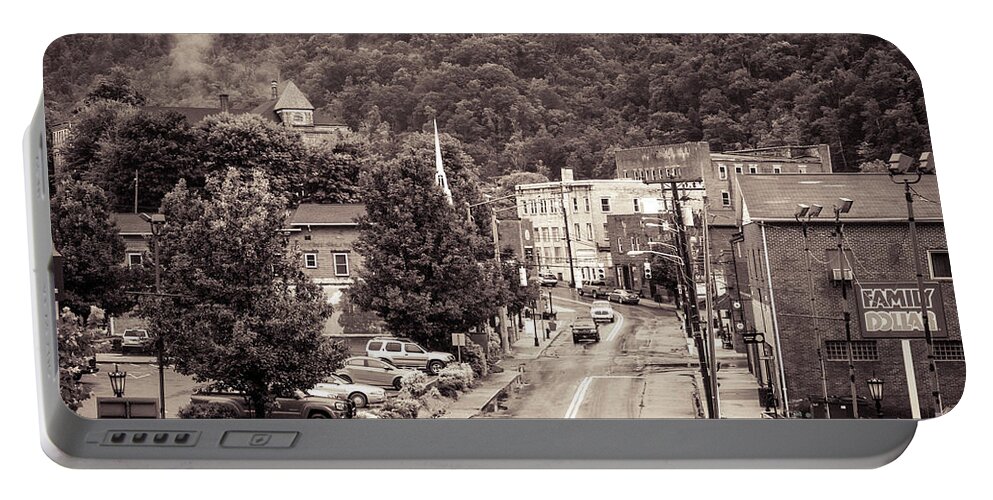 Main Street Portable Battery Charger featuring the photograph Main Street Webster Springs #1 by Thomas R Fletcher