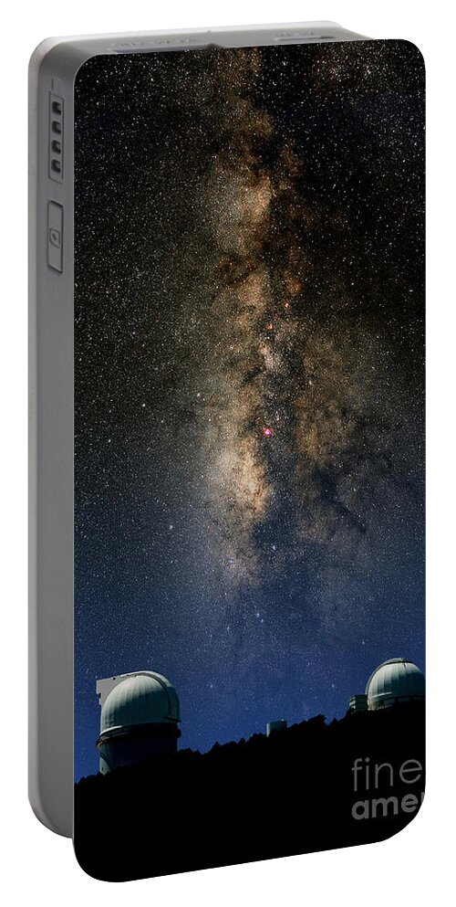 Composite Image Portable Battery Charger featuring the photograph Mcdonald Observatory #5 by Larry Landolfi
