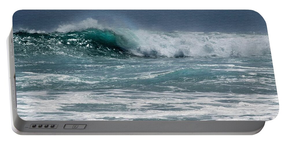 Monster Seas Portable Battery Charger featuring the photograph Monster Seas #1 by Frank Wilson