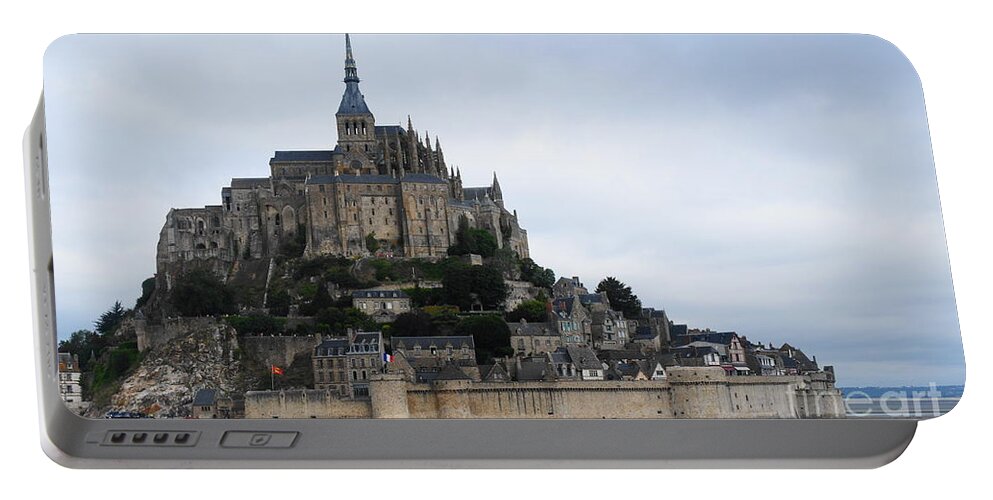 Mont St Michel Portable Battery Charger featuring the photograph Mont St Michel #1 by Therese Alcorn
