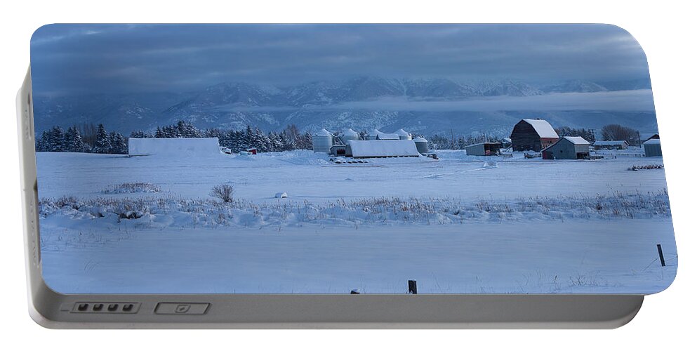 December Portable Battery Charger featuring the photograph Moody Blues #1 by Idaho Scenic Images Linda Lantzy
