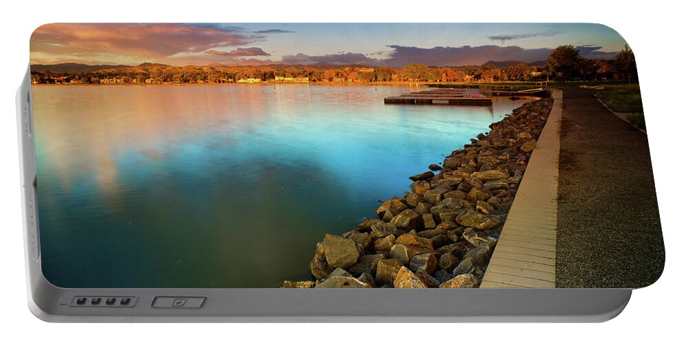 Sloan's Lake Portable Battery Charger featuring the photograph Morning Fleeting Light by John De Bord