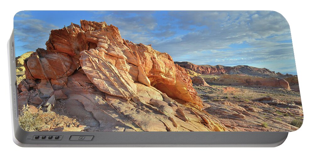 Valley Of Fire State Park Portable Battery Charger featuring the photograph Morning Light on Valley of Fire #1 by Ray Mathis