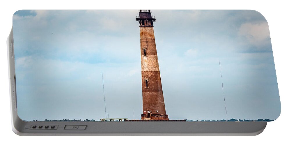 Architecture Portable Battery Charger featuring the photograph Morris Island Lighthouse #1 by Doug Long