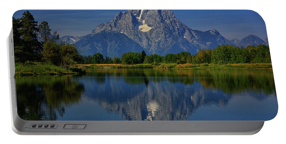Mount Moran Portable Battery Charger featuring the photograph Mount Moran #1 by Raymond Salani III