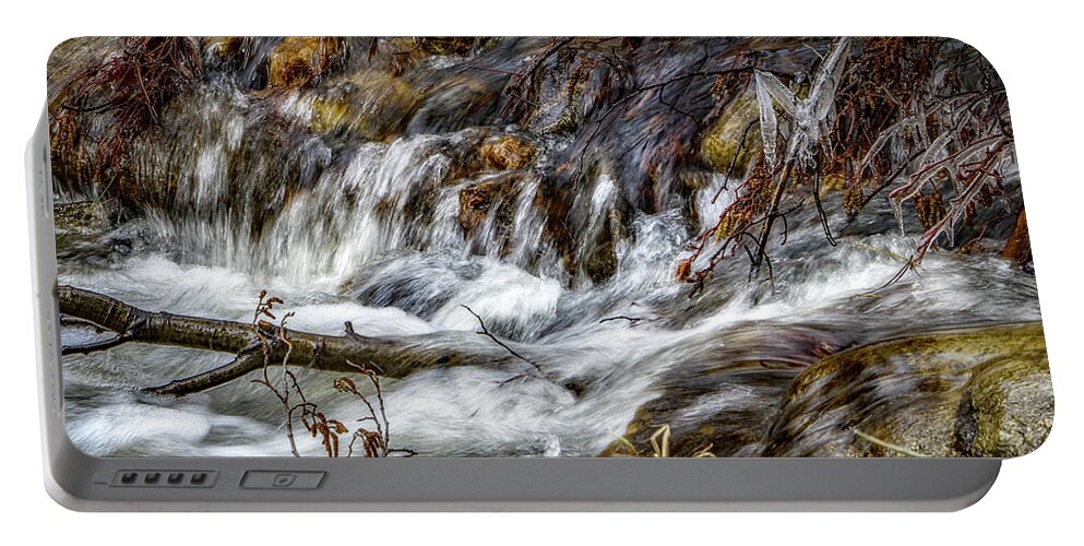 Water Portable Battery Charger featuring the photograph Mountain Stream #1 by Elaine Malott