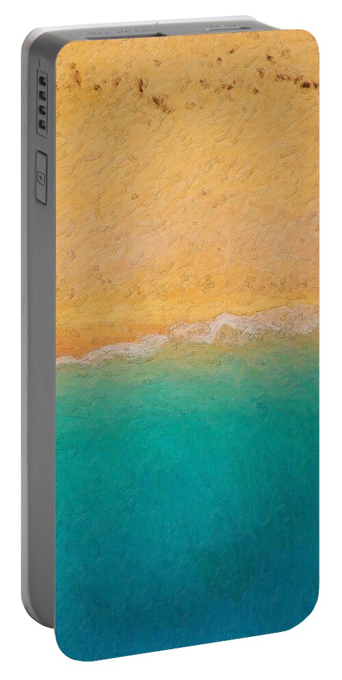 not Quite Rothko Collection By Serge Averbukh Portable Battery Charger featuring the photograph Not quite Rothko - Surf and Sand #1 by Serge Averbukh
