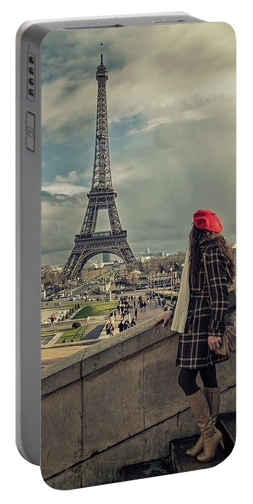 Paris Portable Battery Charger featuring the photograph Parisien #2 by Pablo Lopez