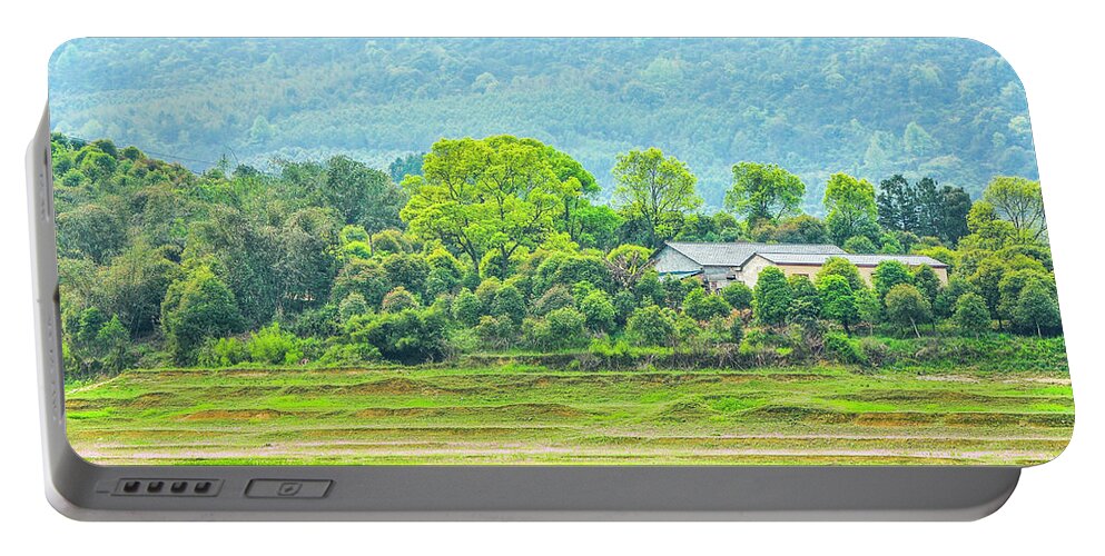 Rural Portable Battery Charger featuring the photograph Rural scenery in spring #1 by Carl Ning