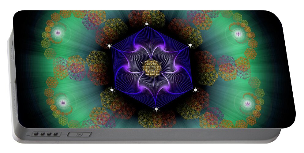 Endre Portable Battery Charger featuring the photograph Sacred Geometry 638 #1 by Endre Balogh