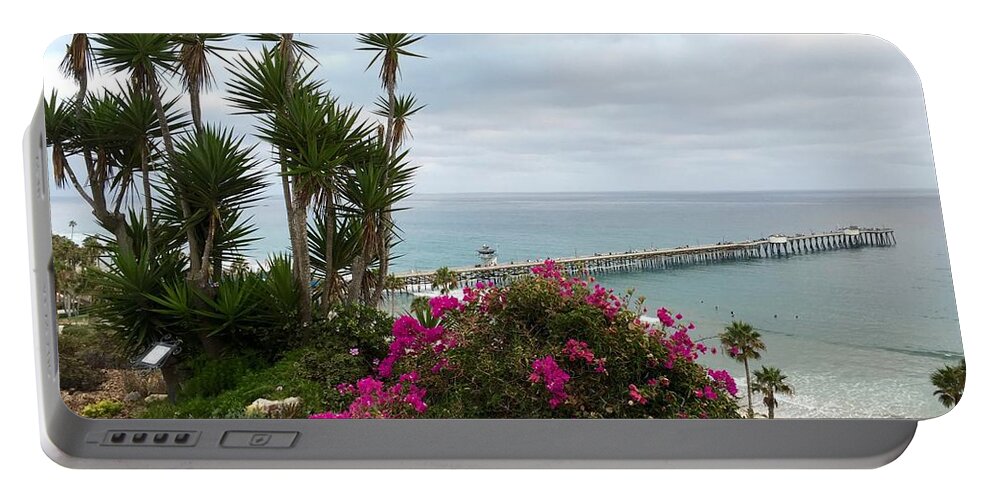 San Clemente Pier Portable Battery Charger featuring the photograph San Clemente Pier #1 by Brian Eberly