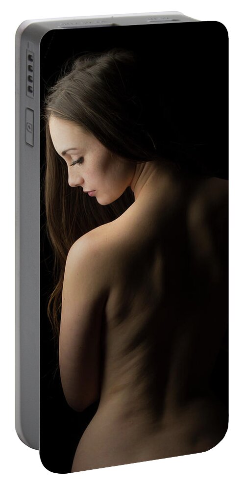 Sexy Portable Battery Charger featuring the photograph sexy Christmas #1 by La Bella Vita Boudoir