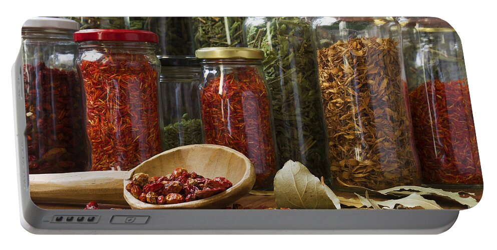 Aromatic Portable Battery Charger featuring the photograph Spicy still life #1 by Carlos Caetano