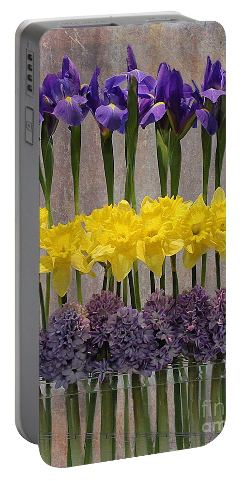 Purple Portable Battery Charger featuring the photograph Spring Delights #2 by Nina Silver