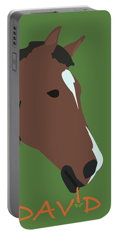 Horse Portable Battery Charger featuring the digital art Sprout David #1 by Caroline Elgin