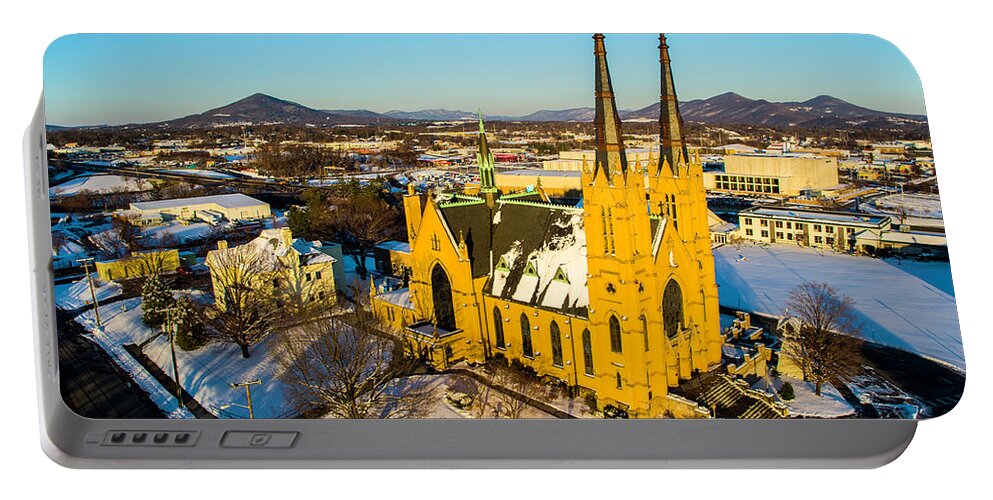 Catholic Portable Battery Charger featuring the photograph St. Andrew's 3 #1 by Star City SkyCams