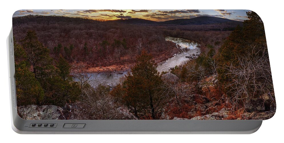River Portable Battery Charger featuring the photograph St. Francis River by Robert Charity