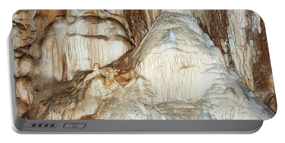 Cave Portable Battery Charger featuring the photograph Stalactite cave #1 by Michal Boubin