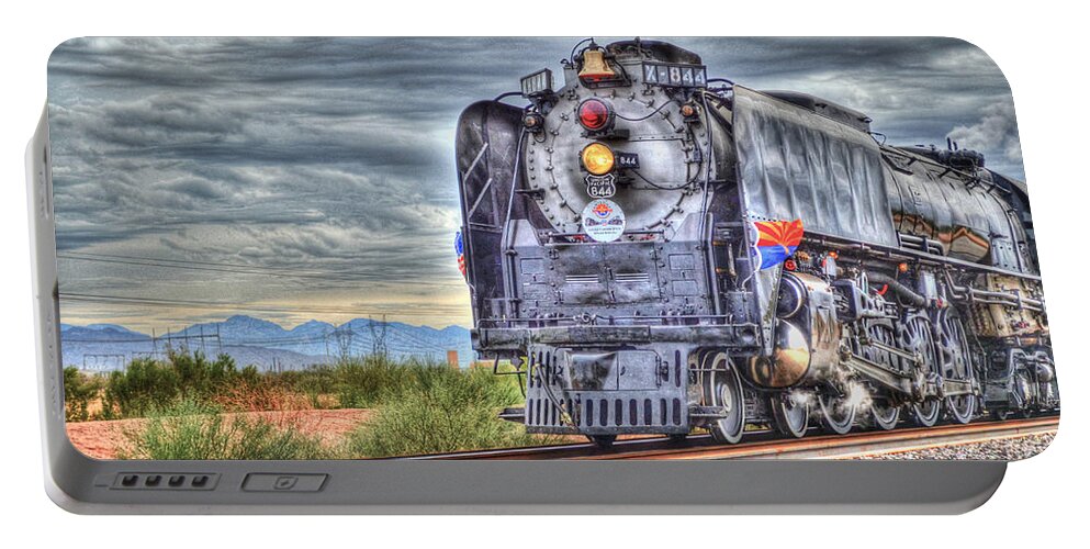 Fine Art Photography Portable Battery Charger featuring the photograph Steam Train No 844 #1 by Donna Greene