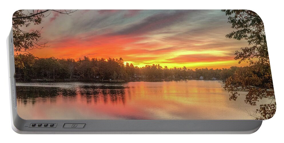 Maine Portable Battery Charger featuring the photograph Sunrise #1 by Jane Luxton
