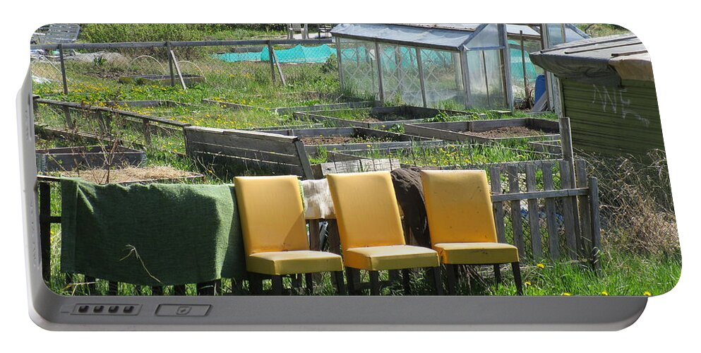 Outdoors Portable Battery Charger featuring the photograph Take a seat #1 by Rosita Larsson