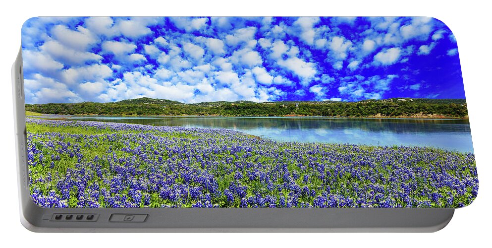 Austin Portable Battery Charger featuring the photograph Texas Hill Country by Raul Rodriguez