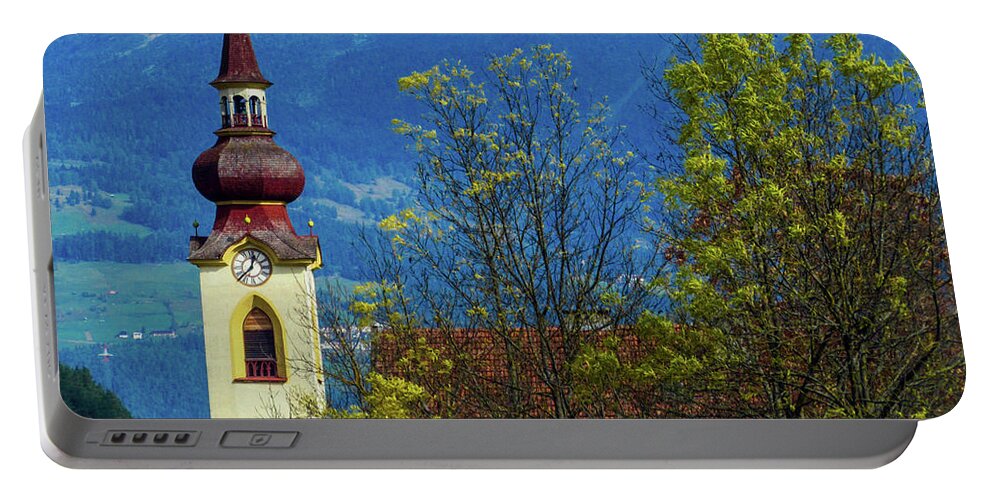 Trees Portable Battery Charger featuring the photograph The Church #1 by Cesar Vieira