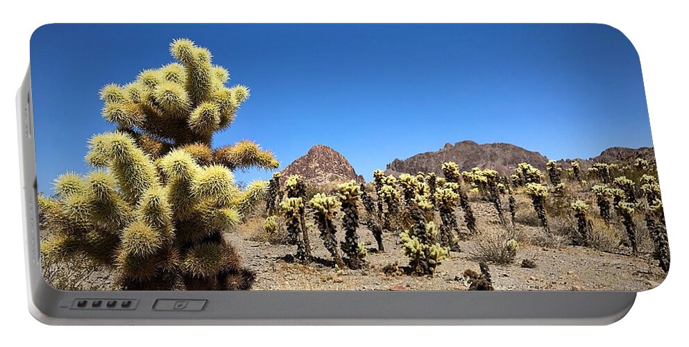 Cactus Portable Battery Charger featuring the photograph The Gathering by Brad Hodges