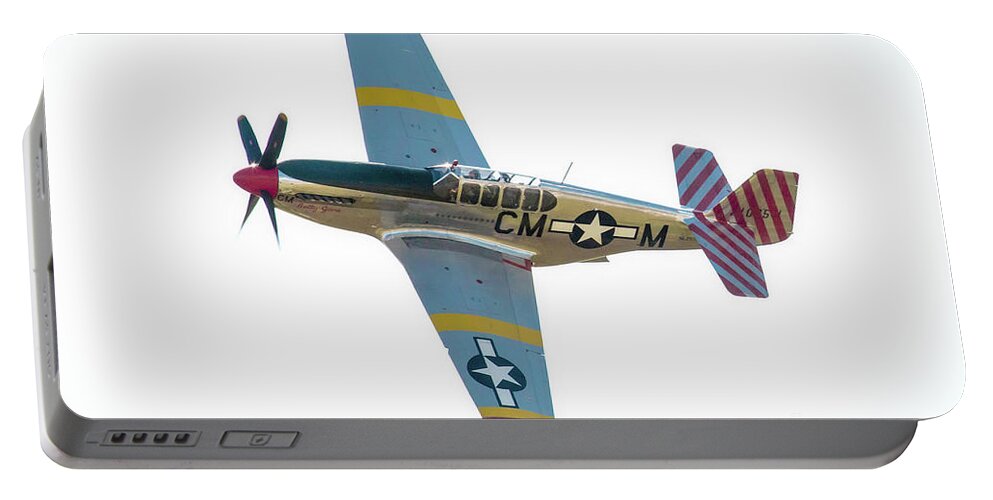 Stallion 51 Portable Battery Charger featuring the photograph The Original P-51 Mustang by Rene Triay FineArt Photos