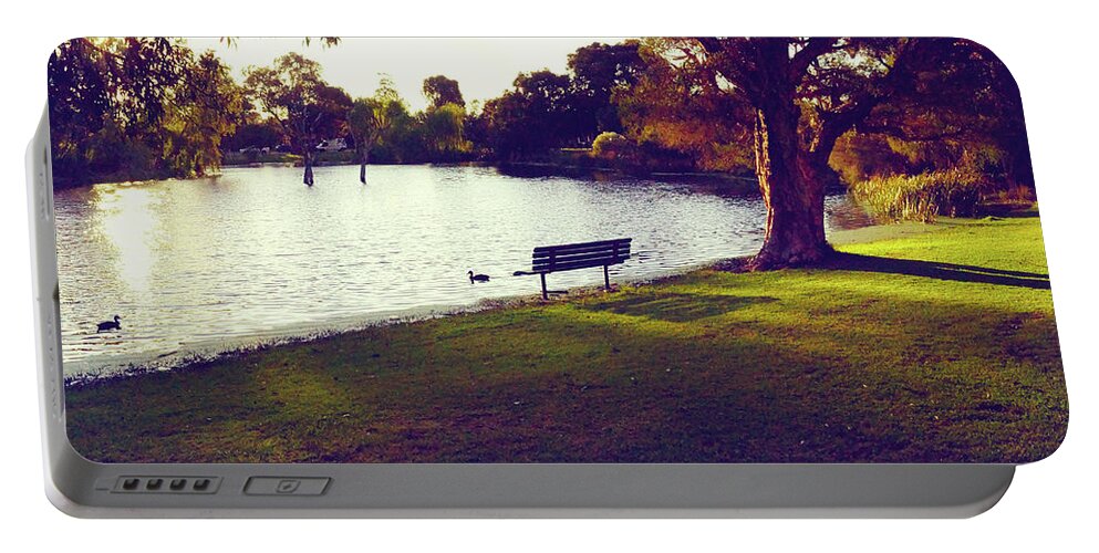 Park Portable Battery Charger featuring the photograph The Park I #1 by Cassandra Buckley