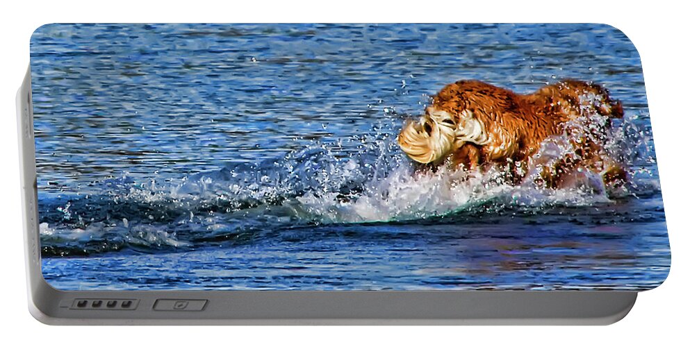 Nature Portable Battery Charger featuring the photograph There She Goes #2 by Rhonda McDougall