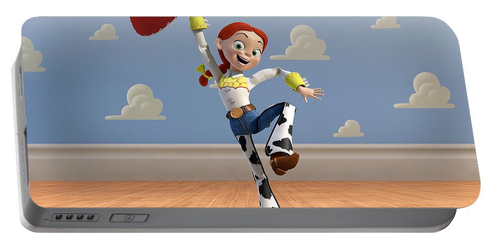 Toy Story 3 Portable Battery Charger featuring the digital art Toy Story 3 #1 by Super Lovely