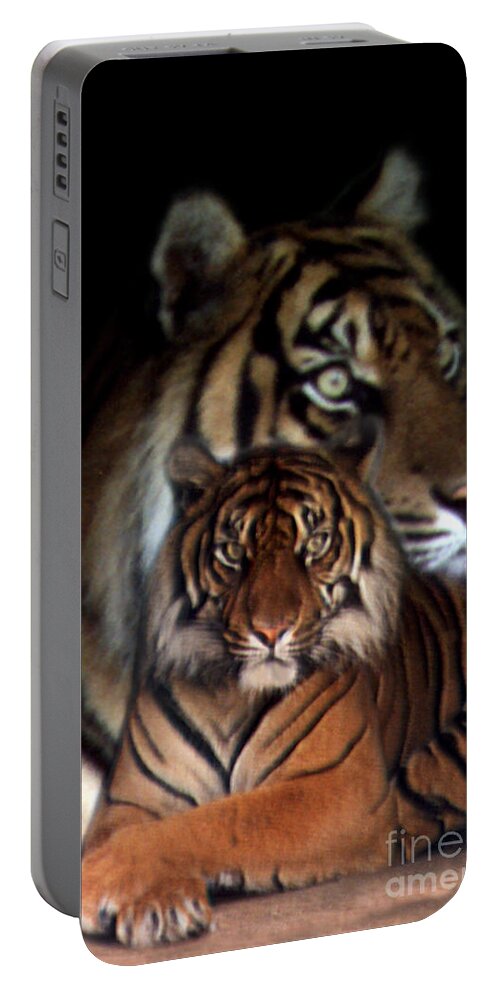Film Portable Battery Charger featuring the photograph Twin Souls #2 by Mary Mikawoz