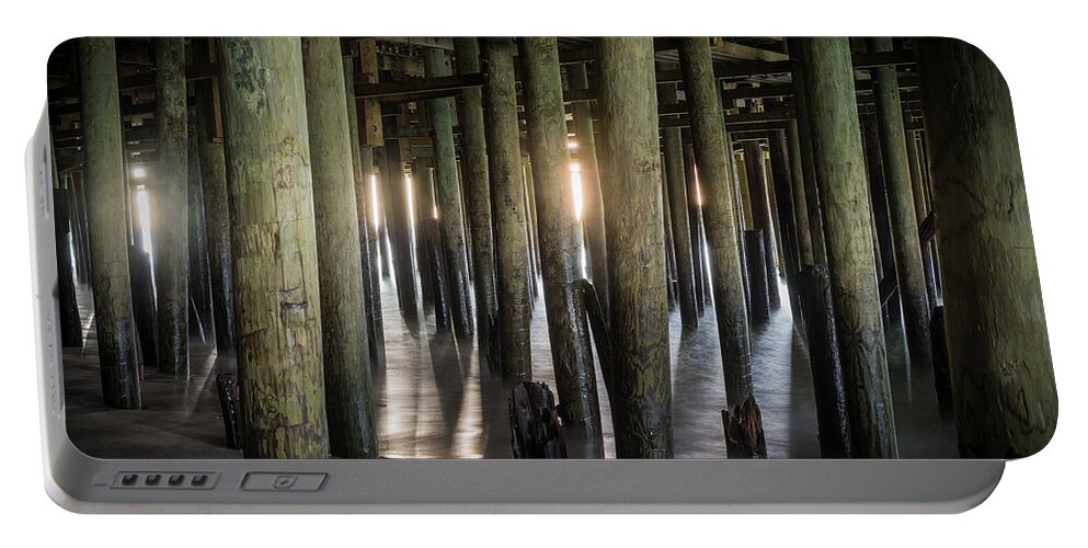 New Jersey Portable Battery Charger featuring the photograph Under the Boardwalk #1 by Kristopher Schoenleber