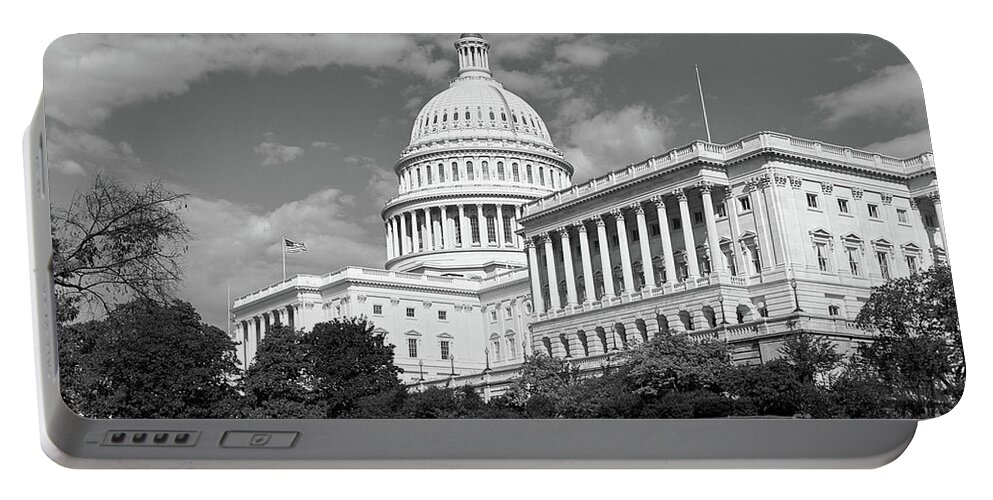 Congress Portable Battery Charger featuring the photograph US Capitol Washington DC #1 by Kimberly Blom-Roemer