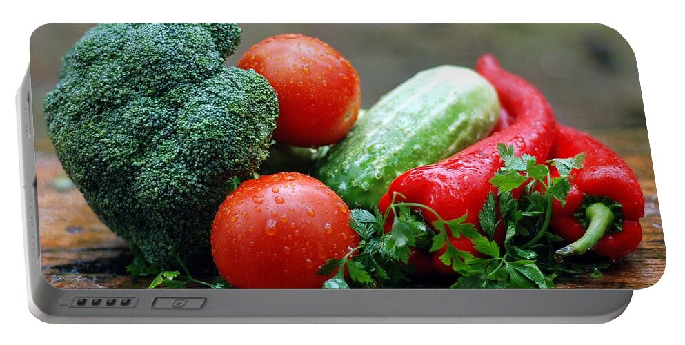 Vegetables Portable Battery Charger featuring the photograph Vegetables #1 by Jackie Russo