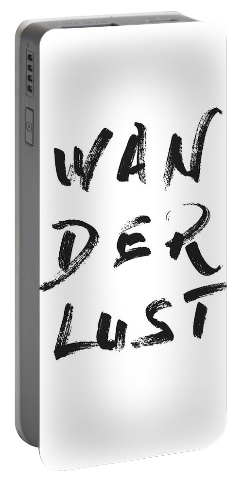 Wanderlust Portable Battery Charger featuring the mixed media Wanderlust by Studio Grafiikka
