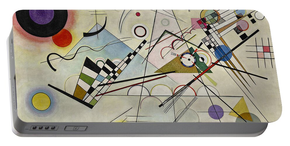 Composition 8 Wassily Kandinsky Portable Battery Charger featuring the painting Wassily Kandinsky by MotionAge Designs
