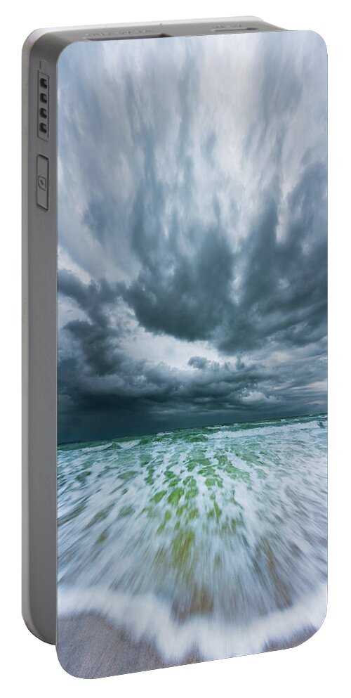 Wave Portable Battery Charger featuring the photograph Wave #1 by David Downs