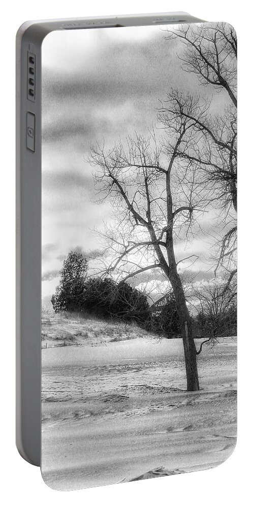 Winter Portable Battery Charger featuring the photograph Winter Beach by Jackson Pearson