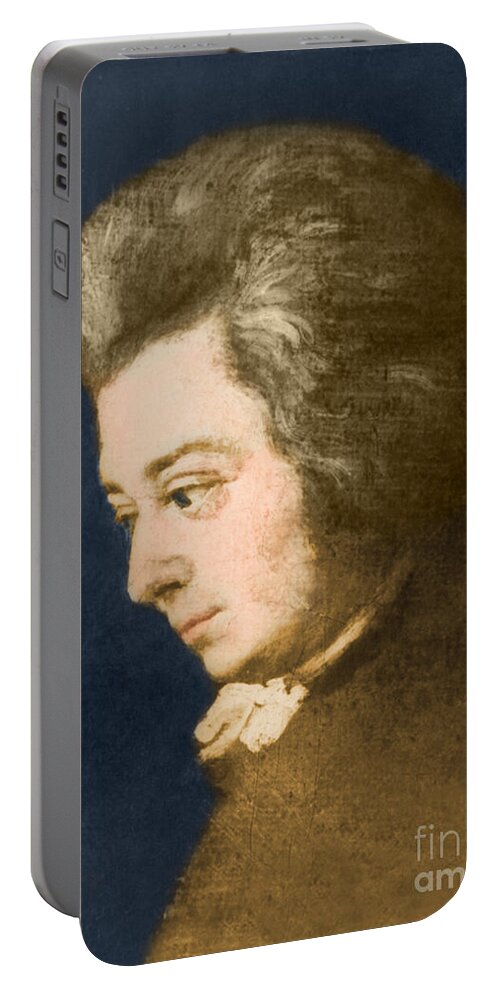 History Portable Battery Charger featuring the photograph Wolfgang Amadeus Mozart, Austrian #1 by Omikron