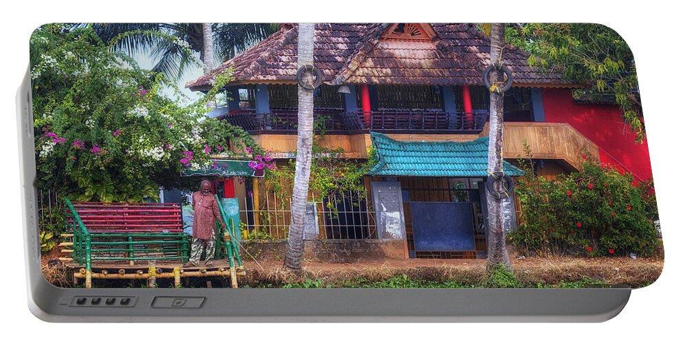Alappuzha Portable Battery Charger featuring the photograph Backwaters Kerala - India #10 by Joana Kruse