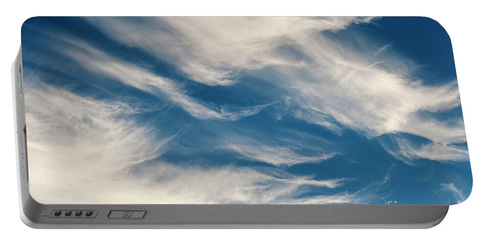 Atmosphere Portable Battery Charger featuring the photograph Cirrus Fibratus Fair Weather Clouds #10 by Jim Corwin