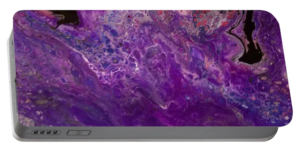 Abstract Portable Battery Charger featuring the painting #107 #107 by Gerry Smith