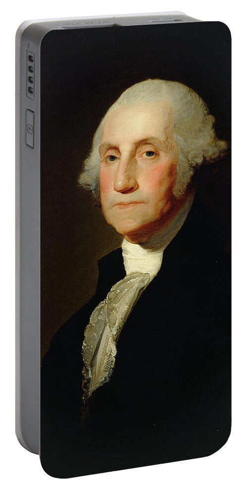 Gilbert Stuart Portable Battery Charger featuring the painting George Washington Portrait #1 by Gilbert Stuart