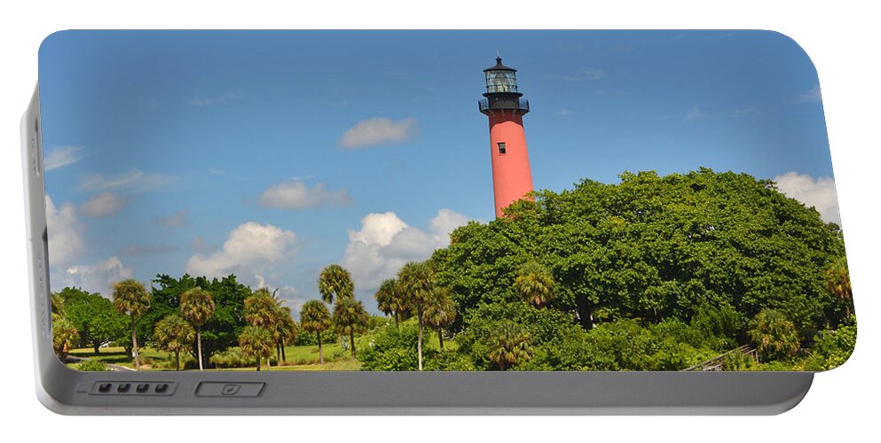  Portable Battery Charger featuring the photograph 11- Jupiter Lighthouse by Joseph Keane
